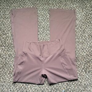 Brown Flare Yoga Pants Size L